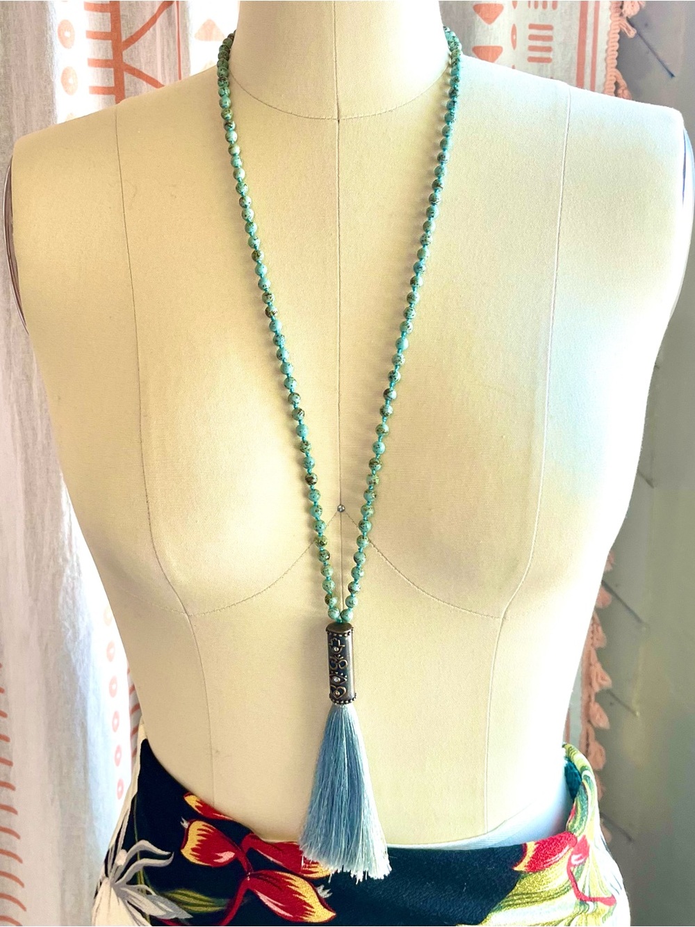 Karma and Luck Groovy Turquoise Mala Beads